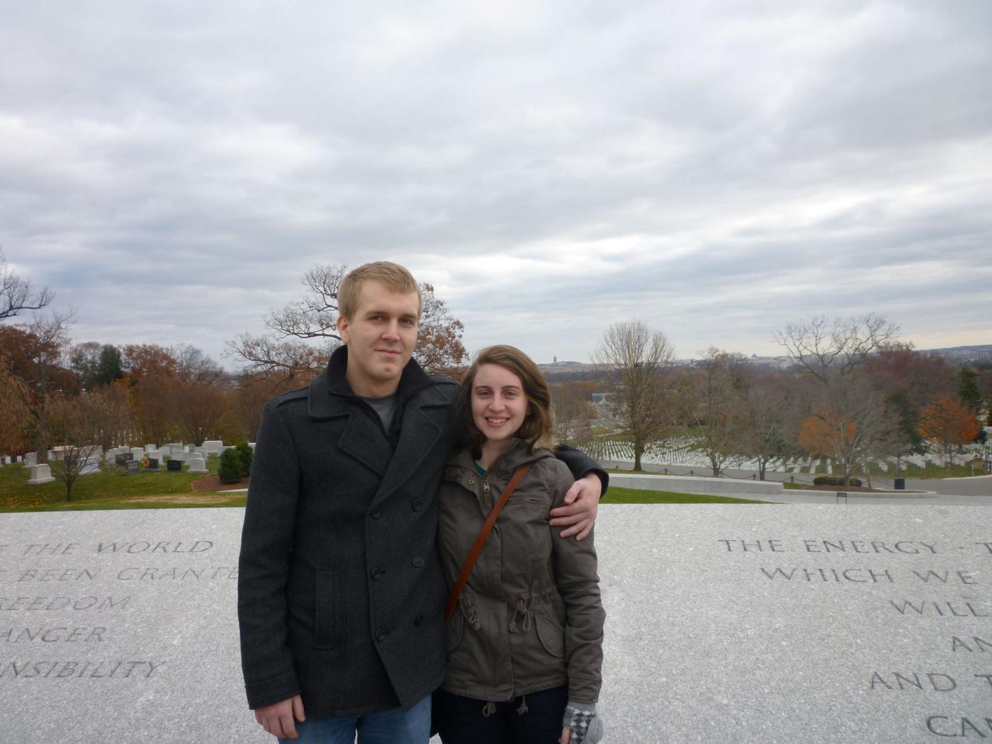 We were really excited to get to the Changing of the Guard at the tomb...can you tell?