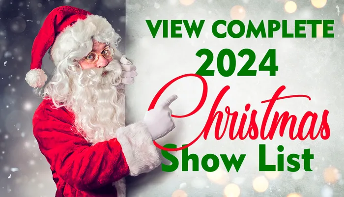 Complete Pigeon Forge Christmas Show List Banner