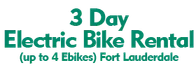 3 Day Electric Bike Rental (upto 4 Ebikes) Fort Lauderdale 2024 Schedule