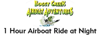 One Hour Airboat Ride at Night 2024 Schedule