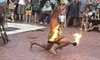 Performer at the Polynesian Luau and Fire Dinner Show at St Johns Inn