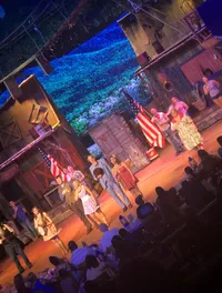 Patriotic Flag Salute at the Hatfield and McCoy Dinner Show