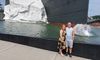 Couple Outside the Titanic World's Largest Museum Attraction Gatlinburg