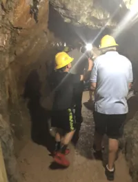 Exploring the Mine at Big Thunder Gold Mine 