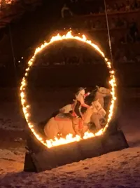 Near the Ring of Fire at Dolly Parton's Stampede Dinner Show Pigeon Forge