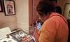 Customer Perusing the Exhibit