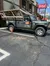 A modified Jeep with a company logo for 