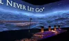 The image shows a model of the Titanic in front of a large display with the quote