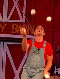 Juggling at the Comedy Barn Pigeon Forge