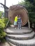 Pic with a Dollywood Wooden Sign at Dollywood Theme Park