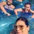Family in Inner Tubes at Aquatica San Antonio