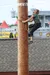 Climbing at Paula Deen's Lumberjack Feud Show