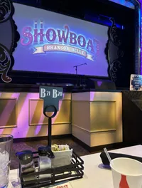 The image shows a stage setup for a 