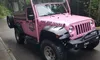 Pink Jeep with Newfound Gap Smoky Mountains Pink Jeep Tour