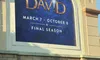 The image shows a sign for Sight & Sound Theatres advertising the final season of 