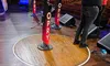 The image shows a stage with 