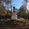 Snowman at Dollywood Theme Park Tennessee