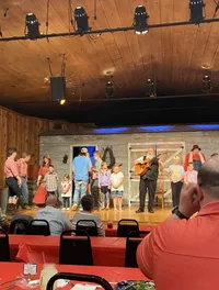 Audience Participating at Funny Farm Dinner Feud