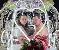 The carriage and the owners were awesome! Super friendly, fun, and sweet. We were slightly disappointed that this ride didn't take us through a mountain trail or scenic overlook, but the ride was about us being together as a couple. XYZShane Griewahn - Adrian, Michigan