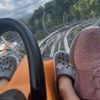 Riding on the Rocky Top Alpine Mountain Coaster