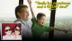 A man and a child joyfully look out at a scenic view, with a quote saying, Really fun experience and a great view! attributed to Aaron.