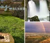 The image shows a lush green landscape with the text Where Jesus Walked overlaid on top