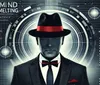 The image features a mysterious figure in a suit and hat surrounded by futuristic graphics with the text Mind Melting Mental Magic and The Mind Spy