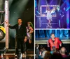 The image is an advertisement for Bransons Best Dinner Show featuring The Magic of Taylor Reed known for a 3-course dinner and a performance seen on Americas Got Talent