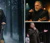 The image features a man in a decorated suit holding a guitar against a forest background with text saying Winter Wonderland Gene Watson Branson MO