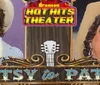 The image is an advertisement for a show titled Patsy to Patsy at the Branson Hot Hits Theater featuring two performers dressed in vintage attire