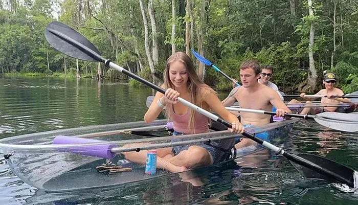 Clear Canoeing at Silver Springs Photo