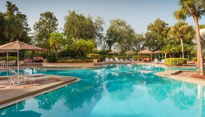 Outdoor Swimming Pool of Marriott Orlando Airport