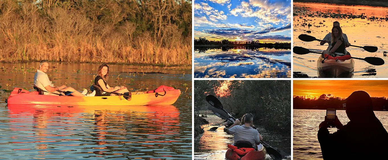 90-Minute Sunset Paddle at Secret Lake Guided Tour in Casselberry