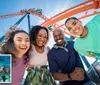 The image is a promotional advertisement featuring two people in horror makeup representing zombies or ghouls for the SeaWorld Howl-O-Scream event in Orlando running select nights from September 8 to October 31 2023