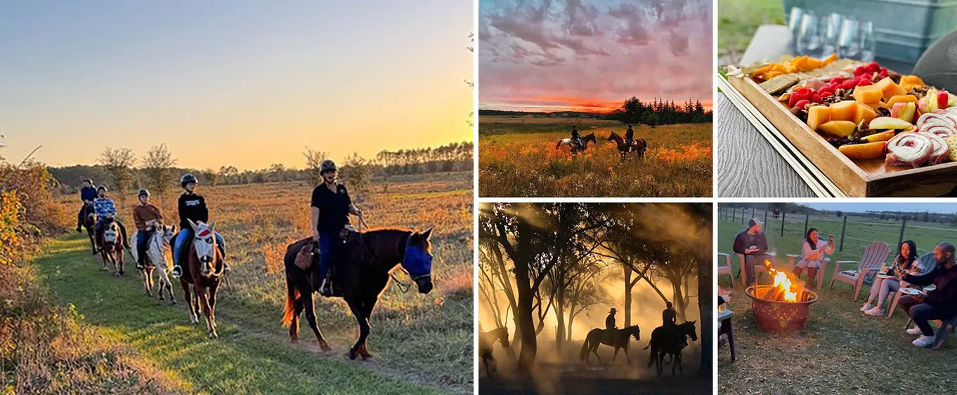 Champagne and Charcuterie Sunset Trail Ride