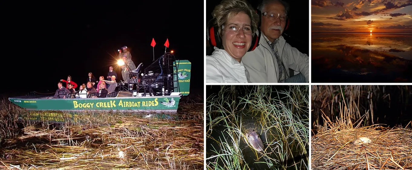 Florida Airboat Adventure at Night