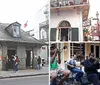 People are bustling around and queuing outside the Caf du Monde a famous coffee stand in New Orleans known for its beignets and caf au lait