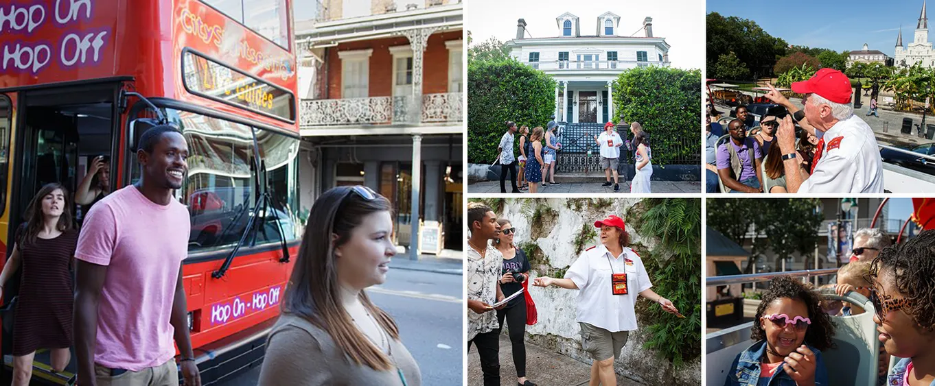 New Orleans Hop-On Hop-Off and Garden District Walking Tour Package