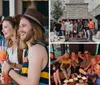 A group of people smiling and toasting with drinks appears to be enjoying a social gathering