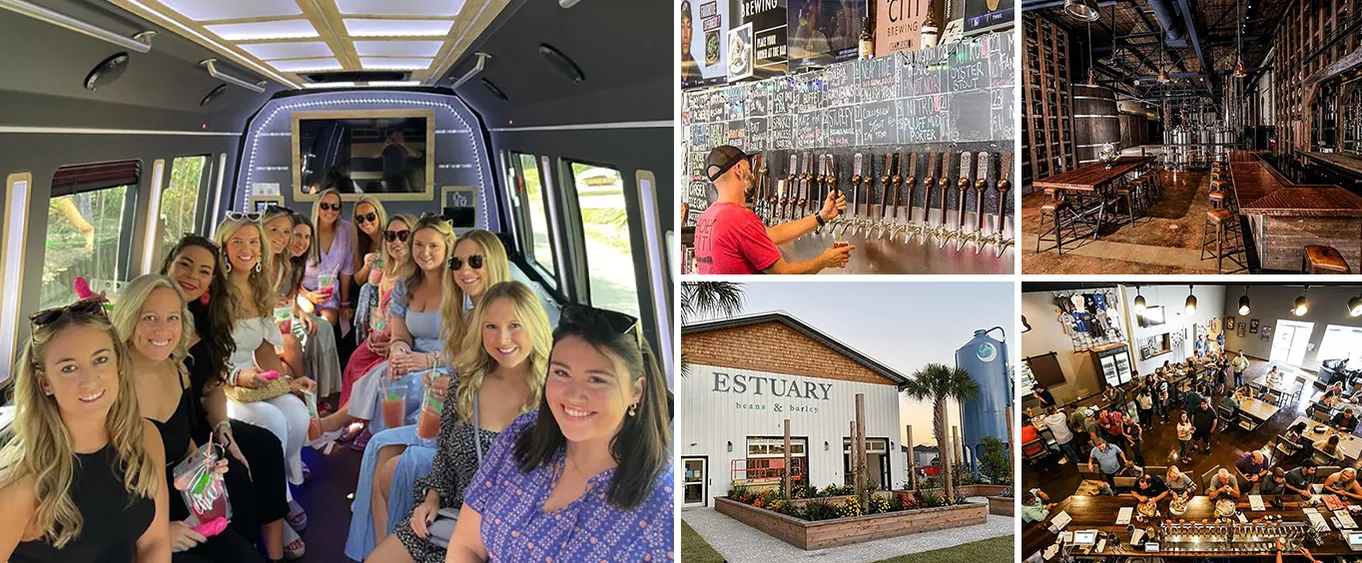 Half Day Party Bus Brewery Tour of Charleston
