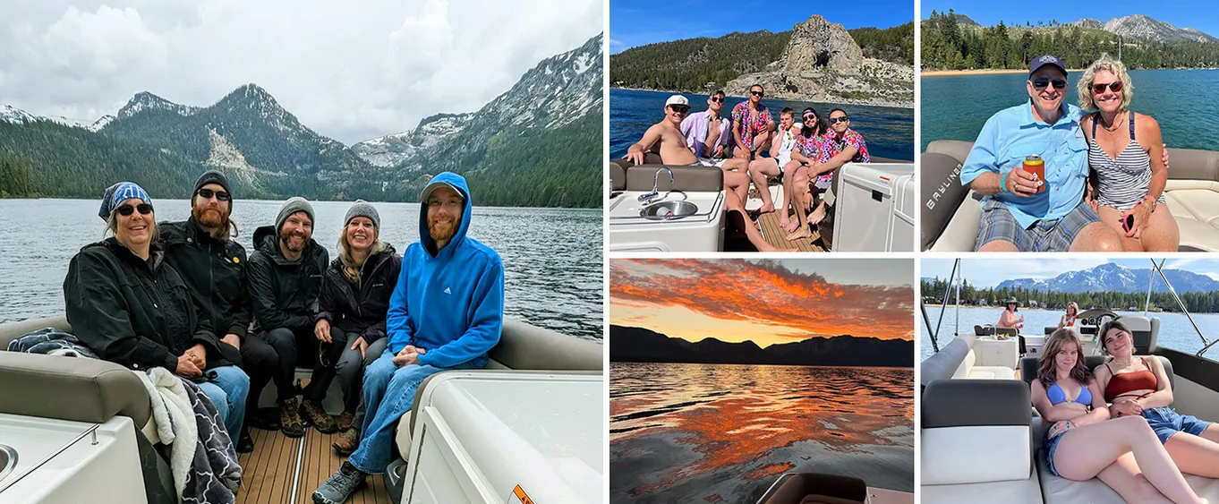 Private Boat Tours of Lake Tahoe for Up to Six Guests.