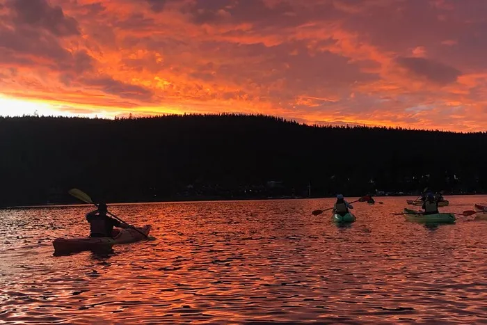 Sunset Kayak Experience in Lake Tahoe Photo