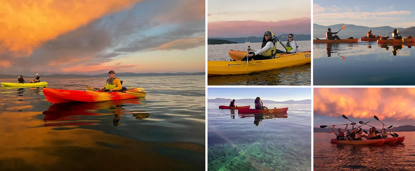 Sunset Kayak Tour on Lake Tahoe