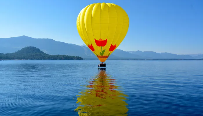 Lake Tahoe Hot Air Ballooning Photo