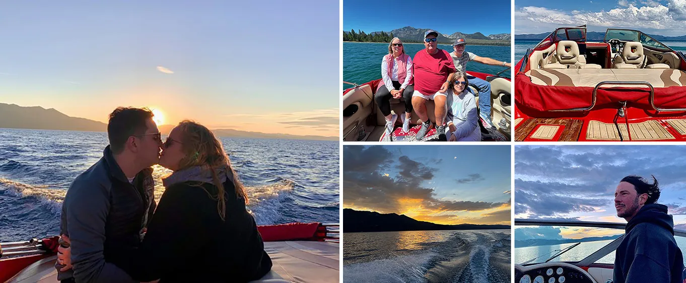 Grateful Red 2 Hour Private Boat Charter with Captain on Lake Tahoe