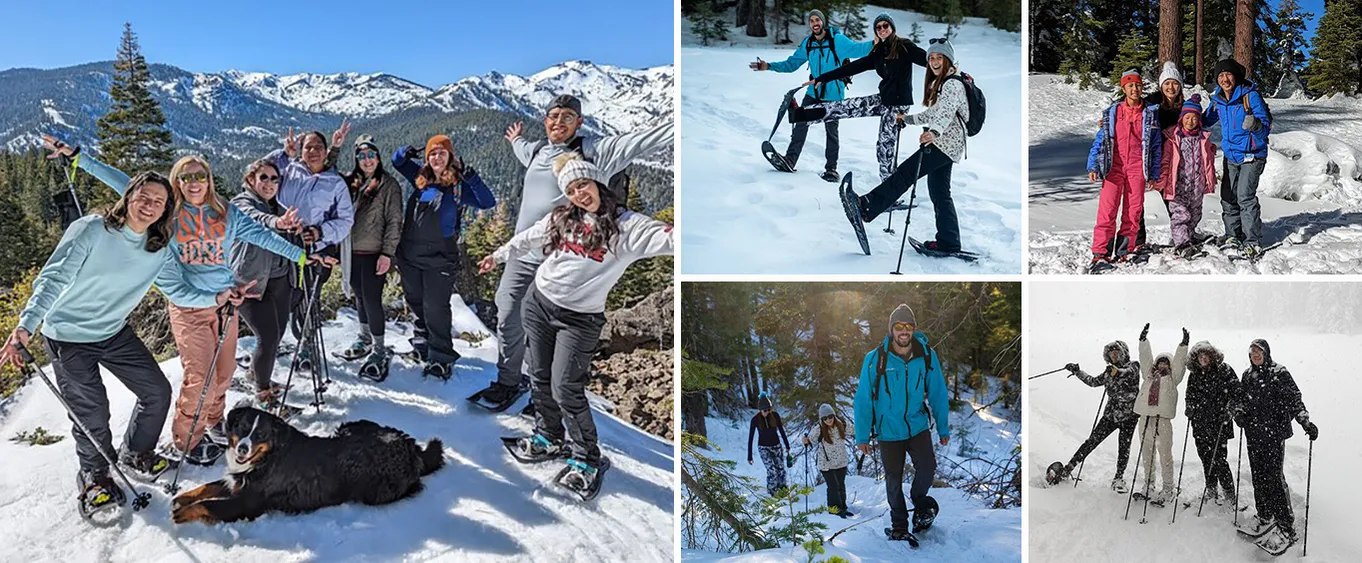 Snowshoe Hike to Pauly's Point in Tahoe National Forest