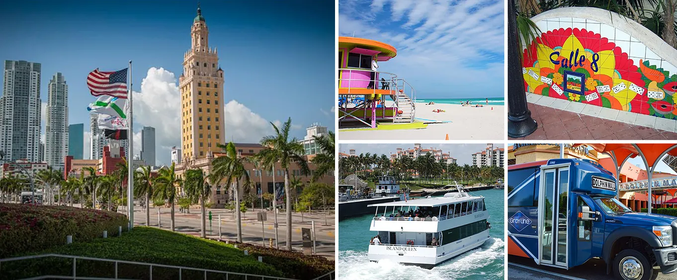 Miami City Tour and Biscayne Bay Cruise