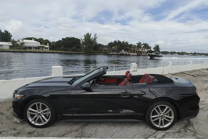 Ocean Drive Ride to Miami On A Convertible Photo