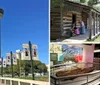 The image shows a museum exhibit featuring a tipi artifacts and informative displays about the Comanche and Kiowa peoples