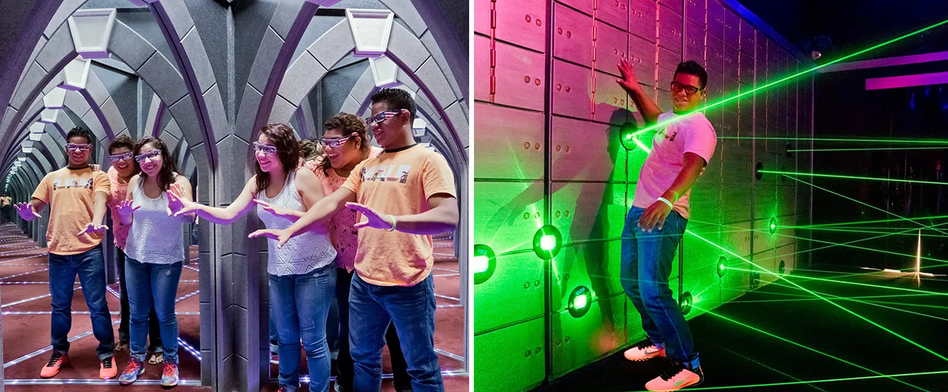 The Amazing Mirror Maze & The Vault Laser Challenge